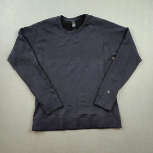Lululemon Engineered Warm Maglione Manica Lunga Lana Merino Uomo L Nero - Foto 1 di 8