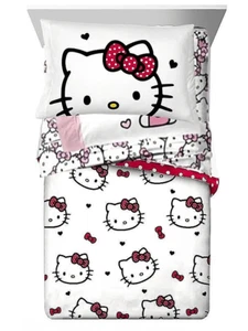Hello Kitty Kids Reversible Twin Bed Set-W53986134834, AB0D9WSY9TX4 - Picture 1 of 16