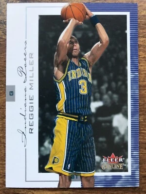 Tarjeta de baloncesto Fleer genuina 2000/01 #56 Reggie Miller Indiana Pacers casi nueva/como nueva-como nueva Foto 1 de 2