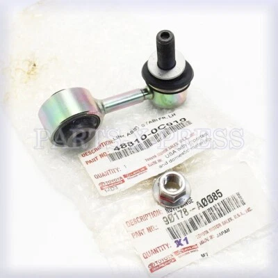 OEM GENUINE TOYOTA SEQUOIA TUNDRA FRONT LEFT STABILIZER SWAY BAR LINK & NUT SET Foto 1 de 4