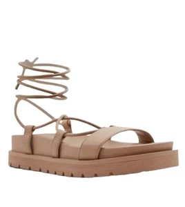 NEW Aldo Call It Spring Jayda Women’s Vegan Platform Sandals Beige 6.5 - Picture 1 of 6