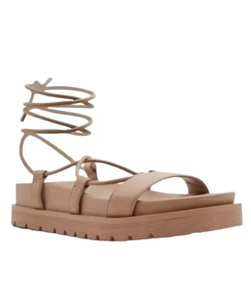 NEW Aldo Call It Spring Jayda Women’s Vegan Platform Sandals Beige 6.5 - Image 1 of 4
