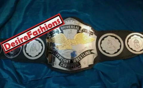 Universal Heavyweight Wrestling Championship Leather Belt Cover