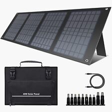 40W Portable Solar Panel Folding Power Bank Outdoor Camping Phone USB DC Charger
