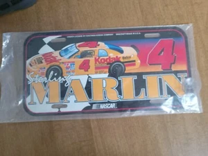 Sterling Marlin Kodak Vintage NASCAR License Plate - Plastic - Picture 1 of 3