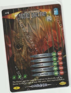 DR DOCTOR WHO BATTLES IN TIME - INVADER - TENTH DOCTOR SR CARD 103/225 - Picture 1 of 1