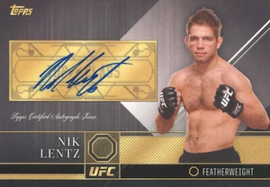 Topps 2016 UFC Top of the Class Nik Lentz #TCA-NL Autogrammkarte - Bild 1 von 2