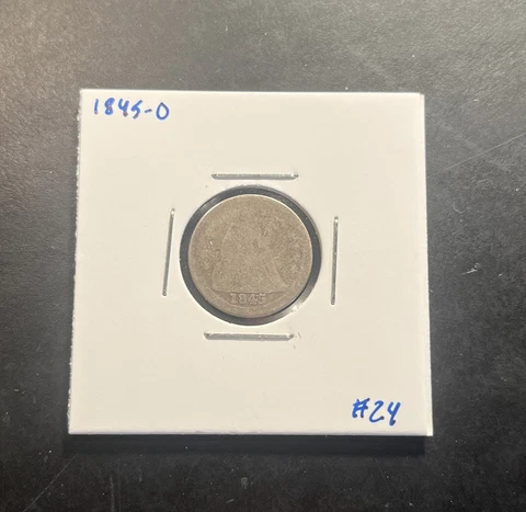 1845-O Seated Liberty Dime Cover