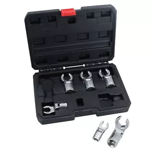 3/8in Drive Metric Swivel Flexible Head Crows Foot Feet Wrench 12 – 19mm 6pc - Picture 1 of 6