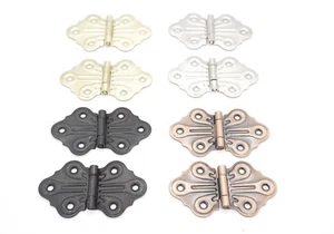 4 FINISHES BUTTERFLY HINGE FULL SURFACE FLUSH HINGE SOLD IN PAIRS - Picture 1 of 12