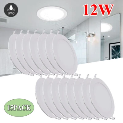 15Pack 6Inch LED Ceiling Lights Ultra-Thin Recessed Retrofits Kit 6000K Daylight - Image 1 of 4