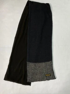 Alexander Julian Colores Hombre BUFANDA TALLA 62"X 9" Negro Gris - Imagen 1 de 7