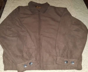 Cutter and Buck Men's XL Coat Brown Basic Jacket Full Zip  - Picture 1 of 6