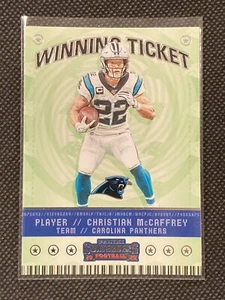 Tarjeta de boleto ganadora de los Panini Contenders Christian McCaffrey Panthers 2020 # WT7 - Imagen 1 de 4