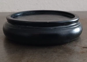 Hand Carved Ardalt Japan Wood Base For Vase Bowl Figurine Holds 3.25" Vintage - Picture 1 of 15