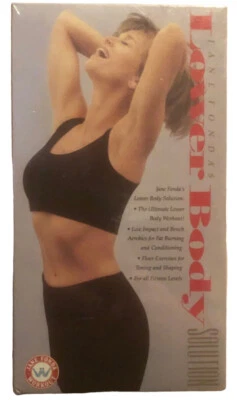 New Sealed Watermark JANE FONDA'S LOWER BODY SOLUTION 1991 VHS Warner Home Video - Image 1 of 4