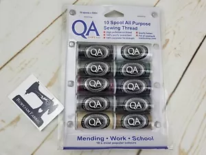 VALUE PACK - 10 x 500M QA All Purpose Polyester Sewing Thread RRP $12.95 - Bild 1 von 1