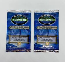 Survivor CBS Trading Card Game Lot of 2 Sealed Booster Packs 2001 Upper Deck TCG