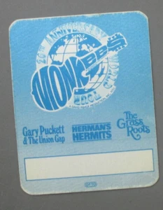 The Monkees backstage pass satin sticker 20th Anniversary Tour, Herman's Hermits - Picture 1 of 1