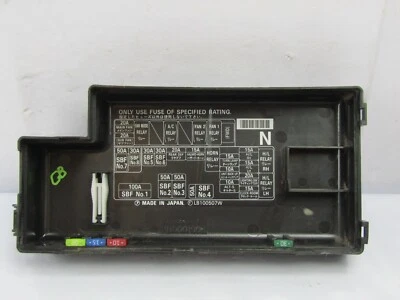 Caja de fusibles con bahía de motor Subaru Forester 2003-2004 tapa debajo del capó OEM Foto 1 de 4