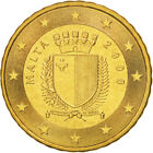 [#504438] Malta, 10 Euro Cent, 2008, Paris, MS(64), Mosiądz, KM:128