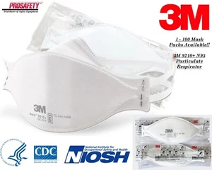Máscaras faciales selladas individualmente respirador de partículas 3M 9210+ N95 Aura - Imagen 1 de 6