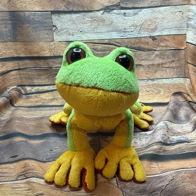 Webkinz Tree Frog Plush Ganz Lil' Kinz Stuffed Animal Toy Green Yellow Red Frog - Image 1 of 4