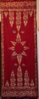 VTG Indonesian Tulis Batik Fabric Exquisite Print Handcrafted Textile 42W x110L - Image 1 of 4