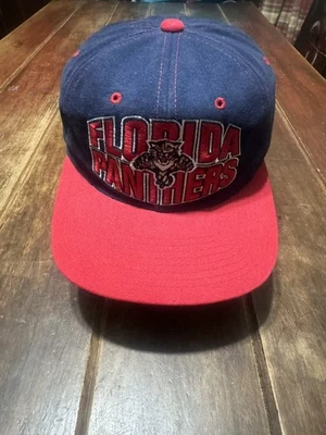 Vintage Florida Panthers Snapback Hat Cap 90s Spellout Starter CLEAN RARE NHL - Image 1 of 4