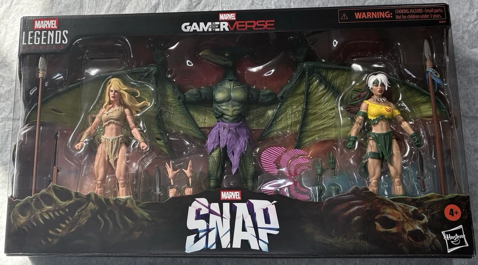SDCC 2025 HASBRO MARVEL LEGENDS GAMERVERSE SNAP SAVAGE LAND PAQUETE DE 3 Foto 1 de 2