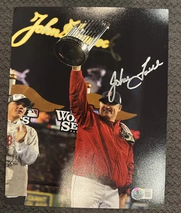 FOTO 8X10 FIRMADA POR JOHN FARRELL AUTO BOSTON RED SOX FIRMADA CON CERTIFICADO Beckett - Imagen 1 de 1