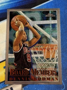 1996-97 Topps - Los mejores miembros de la junta de la temporada Dennis Rodman #6 Bulls Jordan LIMPIOS - Imagen 1 de 2
