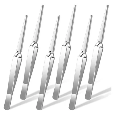 Craft Tweezers, 6 Pieces Locking Tweezers Reverse Tweezers for Crafting6353 - Image 1 of 4