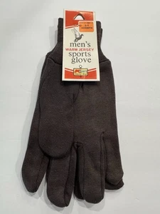 Vintage Kmart Herren M/L warme Jersey Sport Handschuhe dunkelbraun Neu mit Etikett - Bild 1 von 7