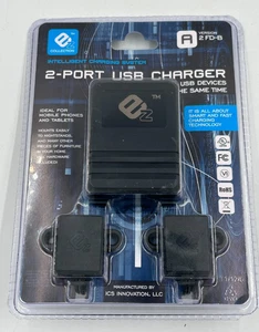 EZ Collection 2 Port USB Ladegerät, 2 Steckdosen Halterung für Möbel - Bild 1 von 2