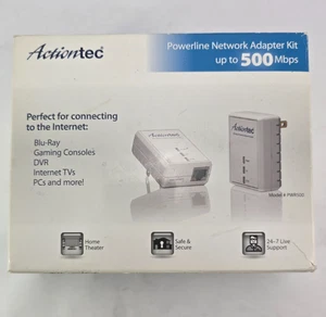 Actiontec Powerline Network Adapter Kit 500 Mbps PWR511K01 Used - Picture 1 of 7