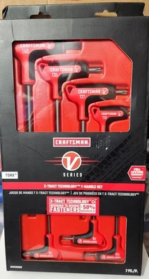 Craftsman V-Series Torx T-Handle Set 7-Piece CMHT26163V | X-Tract S2 Steel | New - Image 1 of 2