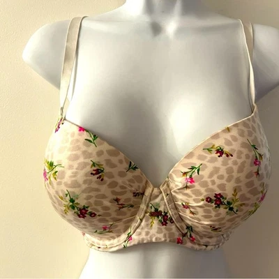 Sujetador push up Victoria’s Secret fabuloso estampado floral de animales 36D Foto 1 de 3