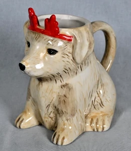 Weihnachten Welpe mit roten Ameisen Becher Zuckerstangenhalter von Sweet Living Collection - Bild 1 von 8