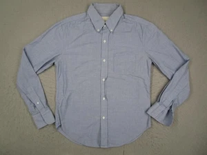 Band of Outsiders Shirt Mens Large Blue Chambray Button Down Made in USA - Picture 1 of 13