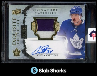 2021 UPPER DECK AUSTON MATTHEWS EXQUISITE SIGNATURE MATERIALS PATCH AUTO /35 - Image 1 of 4