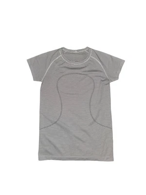 Lululemon Swiftly Tech 2.0 Short Sleeve White Black Stripe Top Athleisure Sz 10 - Image 1 of 4