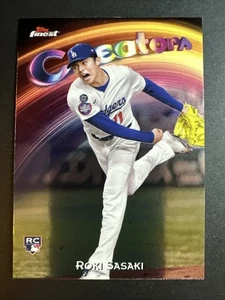 2025 Topps Finest Baseball Roki Sasaki Creators RC #C-16 Dodgers - Picture 1 of 2