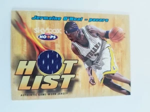 JERMAINE O'NEAL 2004-05 HOOPS HOT LIST JERSEY GAME WORN PACERS  - Picture 1 of 5