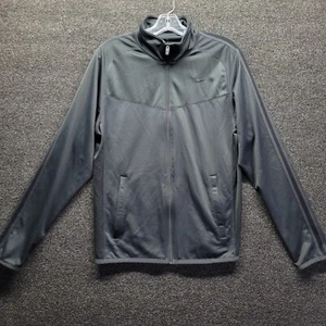 Nike Jacket Men's Sz S Gray Vented Mesh Workout Full Zip Track Jacket - Picture 1 of 7