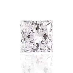 3 Ct Natural Princess Cut White Certified Diamond D Grade VVS1 + 1 Free Gift - Picture 1 of 4