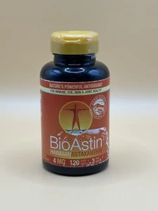 Bioastin Natural Astaxanthin 120 Gelcaps 4 mg by Nutrex - Picture 1 of 3