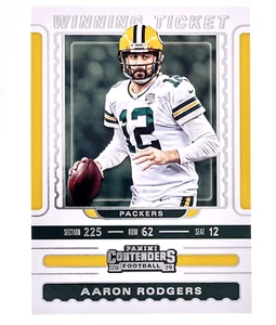 2019 Contenders Winning Ticket Aaron Rodgers Green Bay Packers - Picture 1 of 2