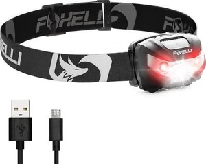 Rechargeable Headlamp Flashlight - Super Bright LED Head Lamp Running, Camping - Picture 1 of 8