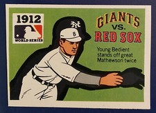1971 Fleer World Series card #10 1912 New York Giants vs. Boston Red Sox